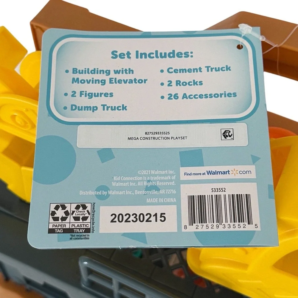 Kid Connection Mega Construction Site Play Set 33 Pieces Light & Sound NEW